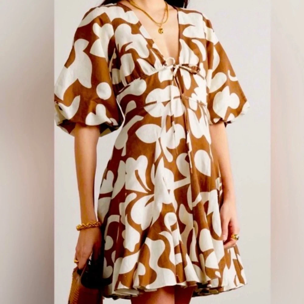 NWOT House of Harlow 1960 Brown Dress - Picture 2 of 4